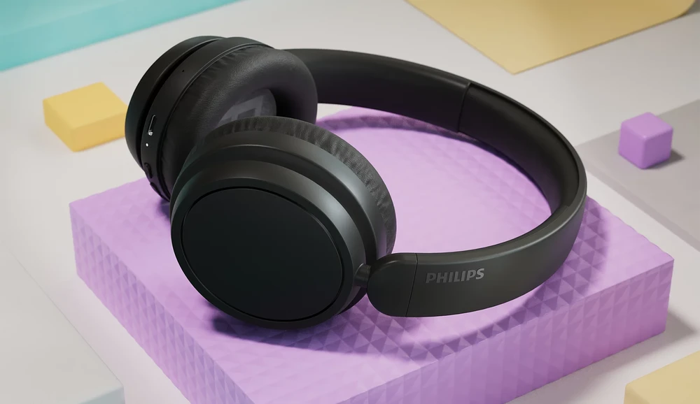 Ant ausų dedamos belaidės ausinės Philips 5000 series, juodos spalvos | TAH5209BK/00 aprašymas - Prekės nuotrauka