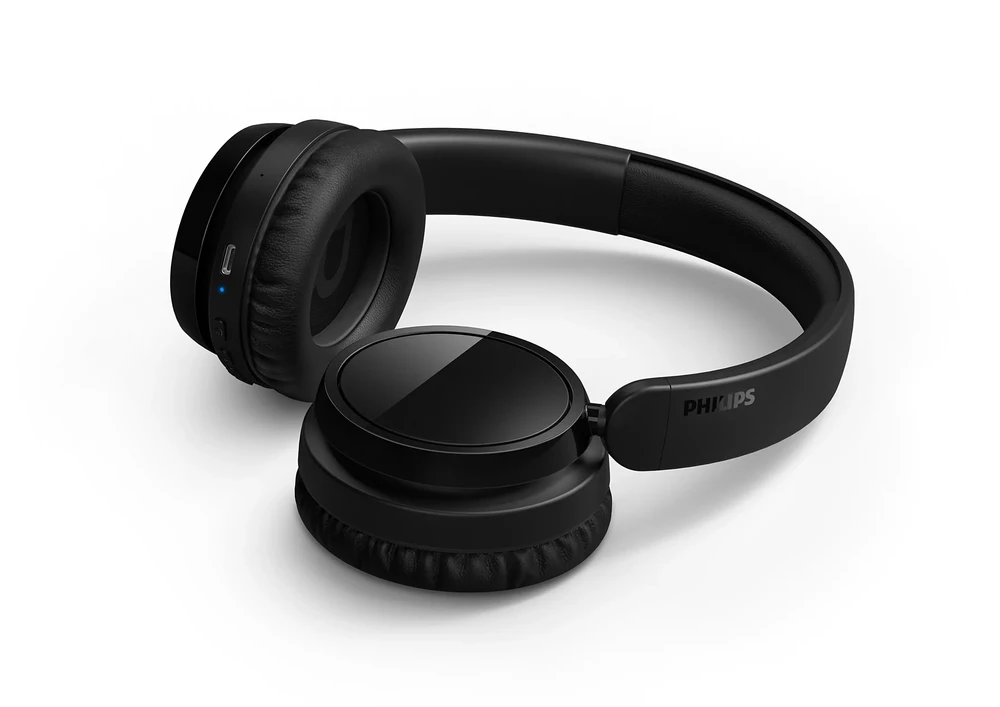 Ant ausų dedamos belaidės ausinės Philips 5000 series, juodos spalvos | TAH5209BK/00