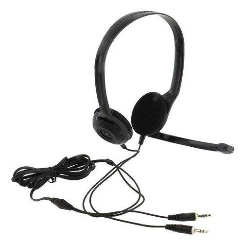 Itin lengvos kompiuterinės ausinės Sennheiser PC 3 CHAT, su mikrofonu, 2x 3.5mm, Juodos
