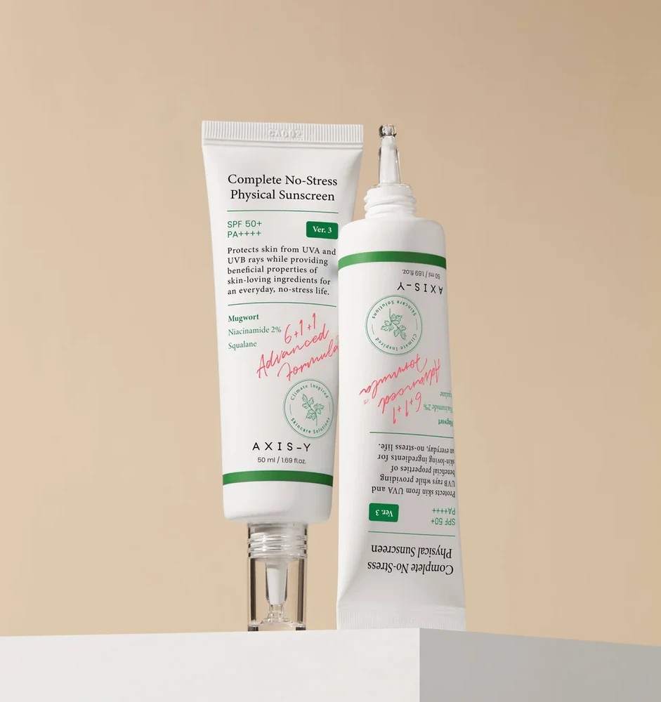 AXIS-Y Complete No-Stress Physical Sunscreen SPF50+ Kremas nuo saulės, 50 ml