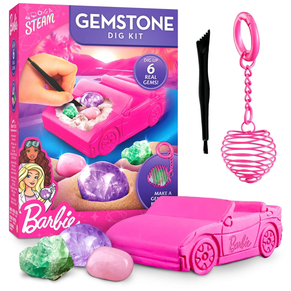 BARBIE brangakmenių kasinėjimo rinkinys Gemstone Dig Kit, RTBBCARDIG