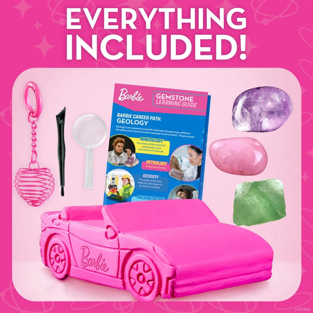 BARBIE brangakmenių kasinėjimo rinkinys Gemstone Dig Kit, RTBBCARDIG