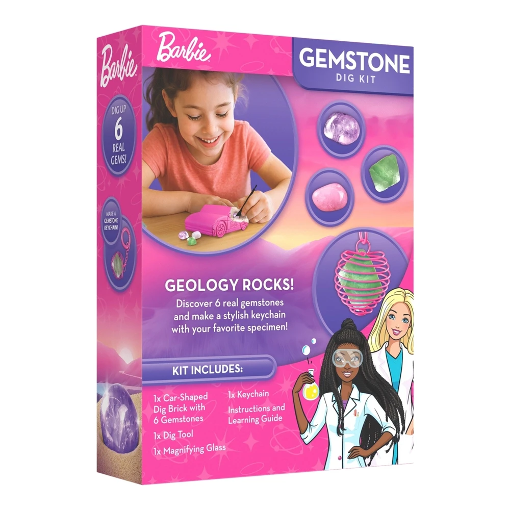 BARBIE brangakmenių kasinėjimo rinkinys Gemstone Dig Kit, RTBBCARDIG