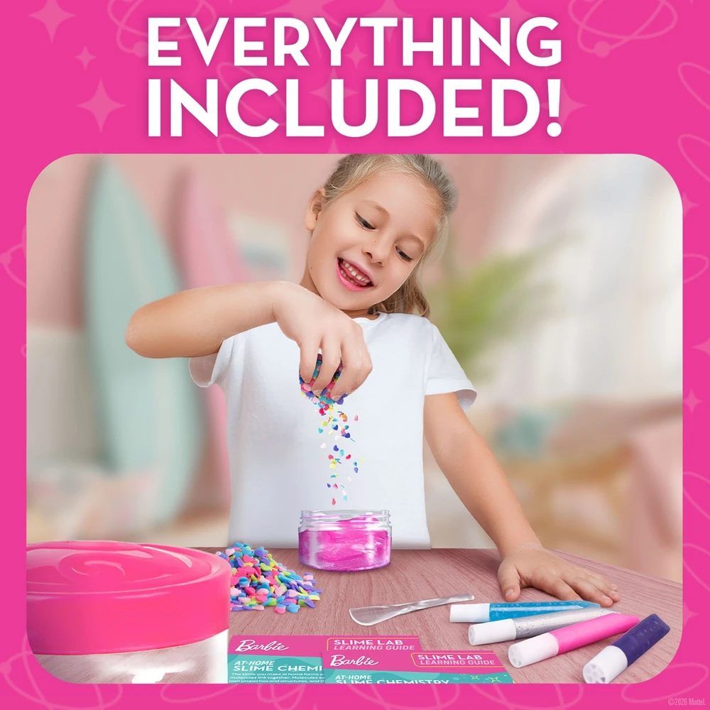 Kūrybinis gleivių gaminimo rinkinys Barbie Slime Science Kit, RTBBSLIMESCI