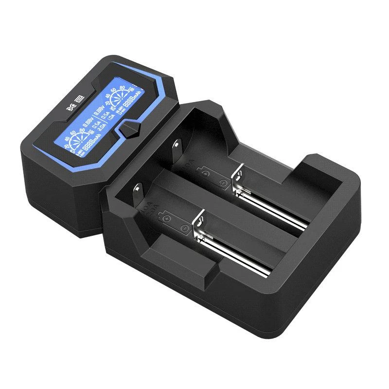 Baterijų įkroviklis XTAR X2 18650 AA AAA elementam ni-MH li-ion