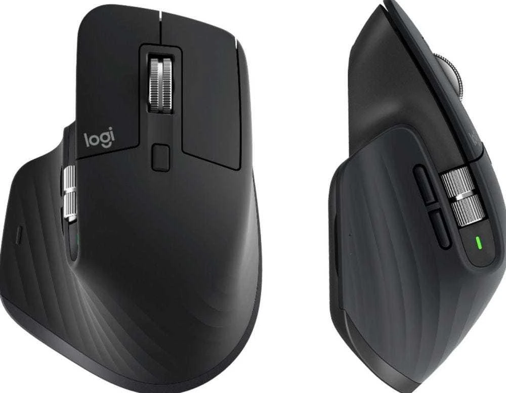 Belaidė klaviatūra ir pelė + Atrama riešui Logitech MX Keys S Combo, Graphite