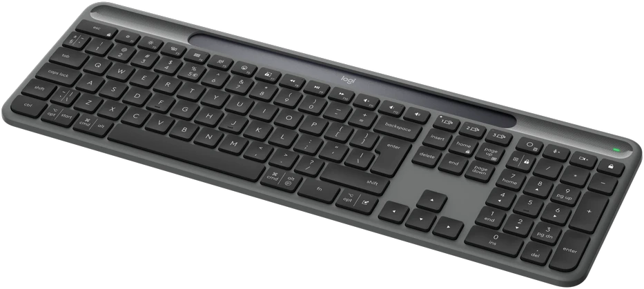 Belaidė klaviatūra Logitech Signature Slim Solar+ K980s, grafito spalvos, 920-013764