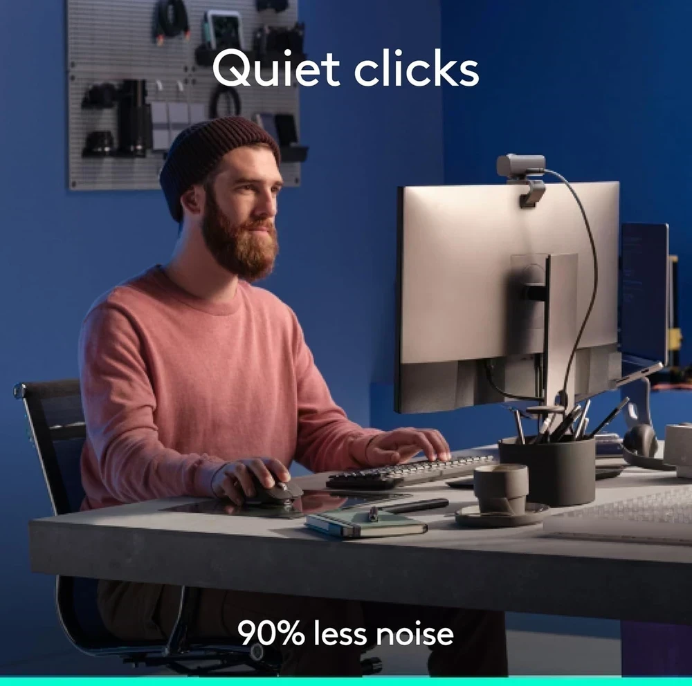 Belaidė pelė Logitech MX Master 3S Bluetooth Edition, tamsiai pilka