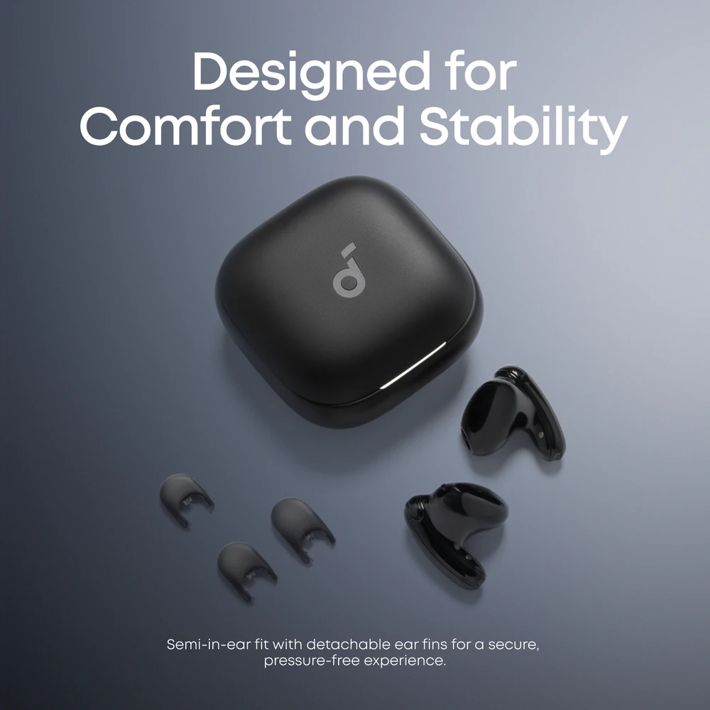 Belaidės ausinės Anker Soundcore Liberty Buds, su ANC, juodos spalvos