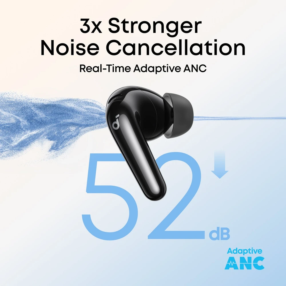 Belaidės ausinės Anker Soundcore P31i (R60i NC), TWS, ANC, juodos spalvos