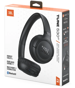 Belaidės ausinės JBL Tune 530BT, juodos spalvos