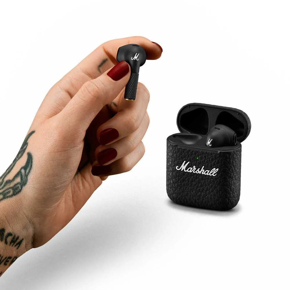 Belaidės True Wireless Ausinės Marshall Minor III, Juodos spalvos