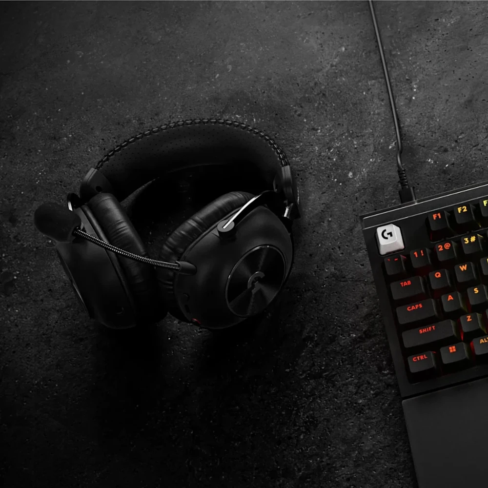 Belaidės žaidimų ausinės su mikrofonu Logitech G PRO X3 LIGHTSPEED, 7.1, Bluetooth, juodos spalvos | 981-001740