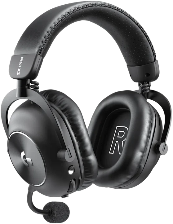 Belaidės žaidimų ausinės su mikrofonu Logitech G PRO X3 LIGHTSPEED, 7.1, Bluetooth, juodos spalvos | 981-001740