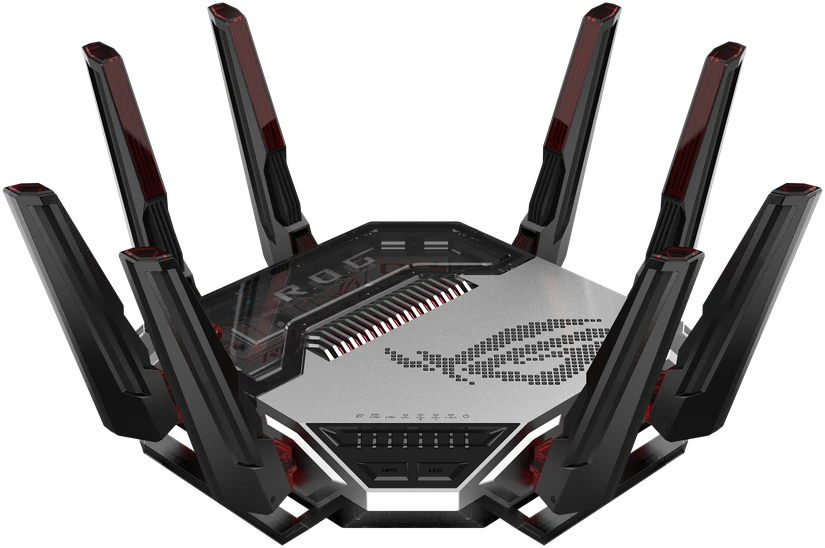 Asus ROG Rapture GT-BN98 — pasaulyje pirmasis Wi-Fi 8 žaidimų maršrutizatorius. Keturių dažnių, iki 25 000 Mbps, du 10G prievadai, žaidimų spartinimas/ Naujiena 2026