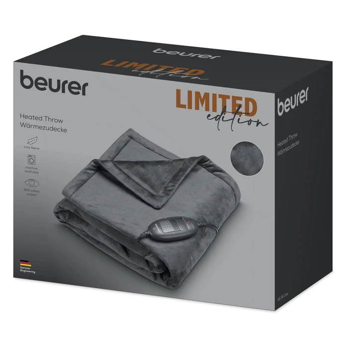 Šildanti antklodė Beurer HD74 Cozy, Juoda