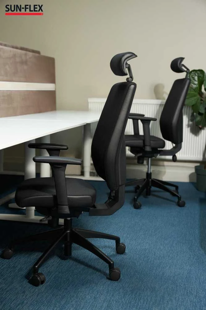 Biuro kėdė SUN-FLEX®OFFICECHAIR HB Onyx Juodas