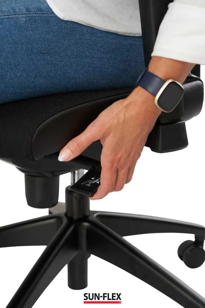 Biuro kėdė SUN-FLEX®OFFICECHAIR HB Onyx Juodas