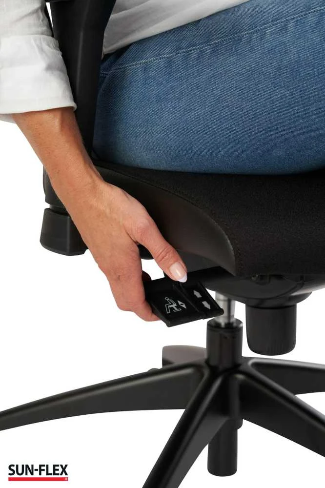 Biuro kėdė SUN-FLEX®OFFICECHAIR HB Onyx Juodas