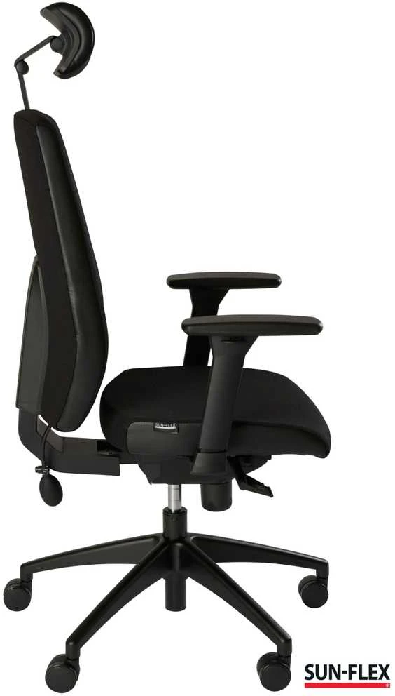 Biuro kėdė SUN-FLEX®OFFICECHAIR HB Onyx Juodas