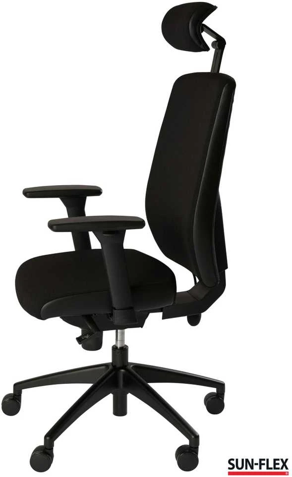 Biuro kėdė SUN-FLEX®OFFICECHAIR HB Onyx Juodas