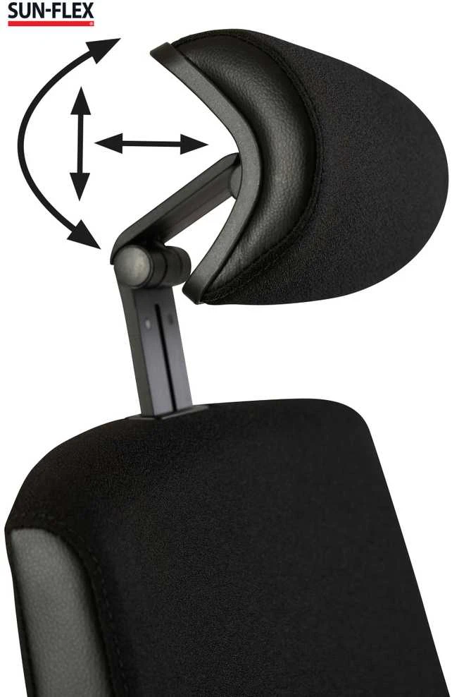 Biuro kėdė SUN-FLEX®OFFICECHAIR HB Onyx Juodas