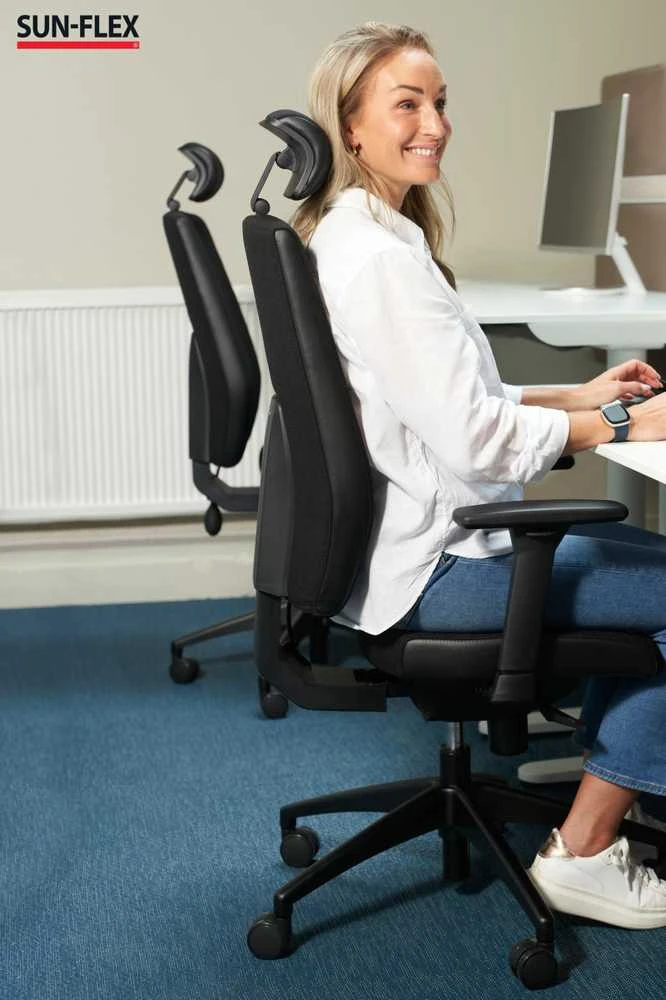 Biuro kėdė SUN-FLEX®OFFICECHAIR HB Onyx Juodas