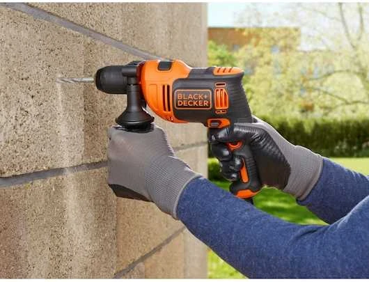 Black & Decker smūginis gręžtuvas BEH710SA40 710W + 40 vnt. priedų + minkštas krepšys