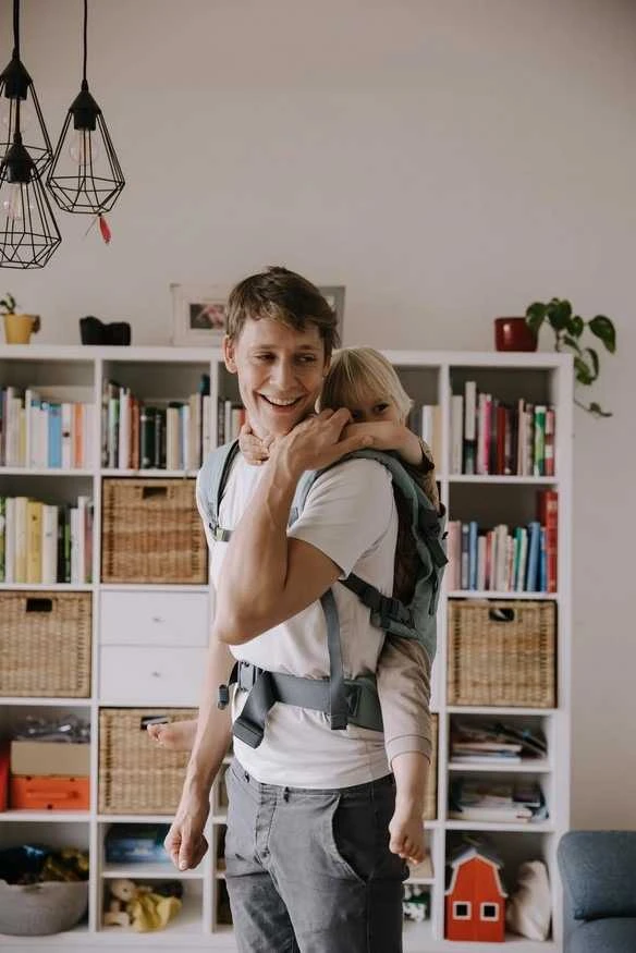 Kūdikio nešioklė Boba X, žalsvai mėlynos spalvos