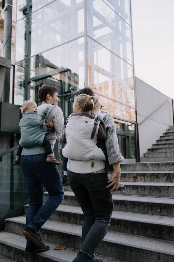 Kūdikio nešioklė Boba X, žalsvai mėlynos spalvos
