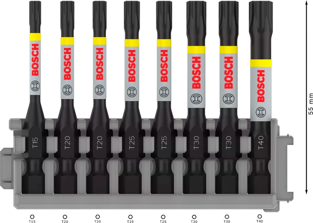 Bosch 8 dalių Torx antgalių komplektas T15/20/20/25/25/30/30/40