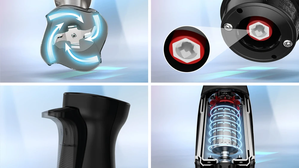 Bosch Serija 6 Rankinis trintuvas ErgoMaster 1000 W, Nerūdijančio plieno | MSM6M633