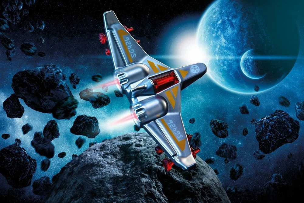 Loginis stalo žaidimas „Asteroid Escape“ (lietuvių k.)