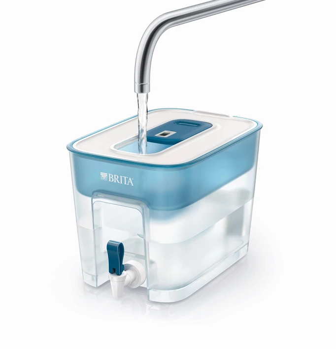 BRITA FLOW vandens filtravimo indas 8.2l, mėlynos spalvos