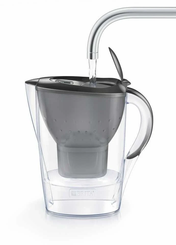 BRITA MARELLA vandens filtravimo indas, 2,4l, pilkos spalvos + 3 filtrai