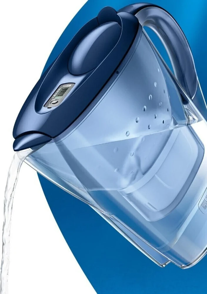 BRITA MARELLA vandens filtravimo indas, 2,4l, mėlynos spalvos + 3 filtrai