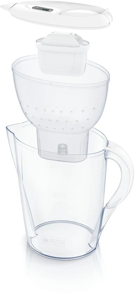 BRITA MARELLA XL vandens filtravimo indas, 3,5l, baltos spalvos + 3 filtrai