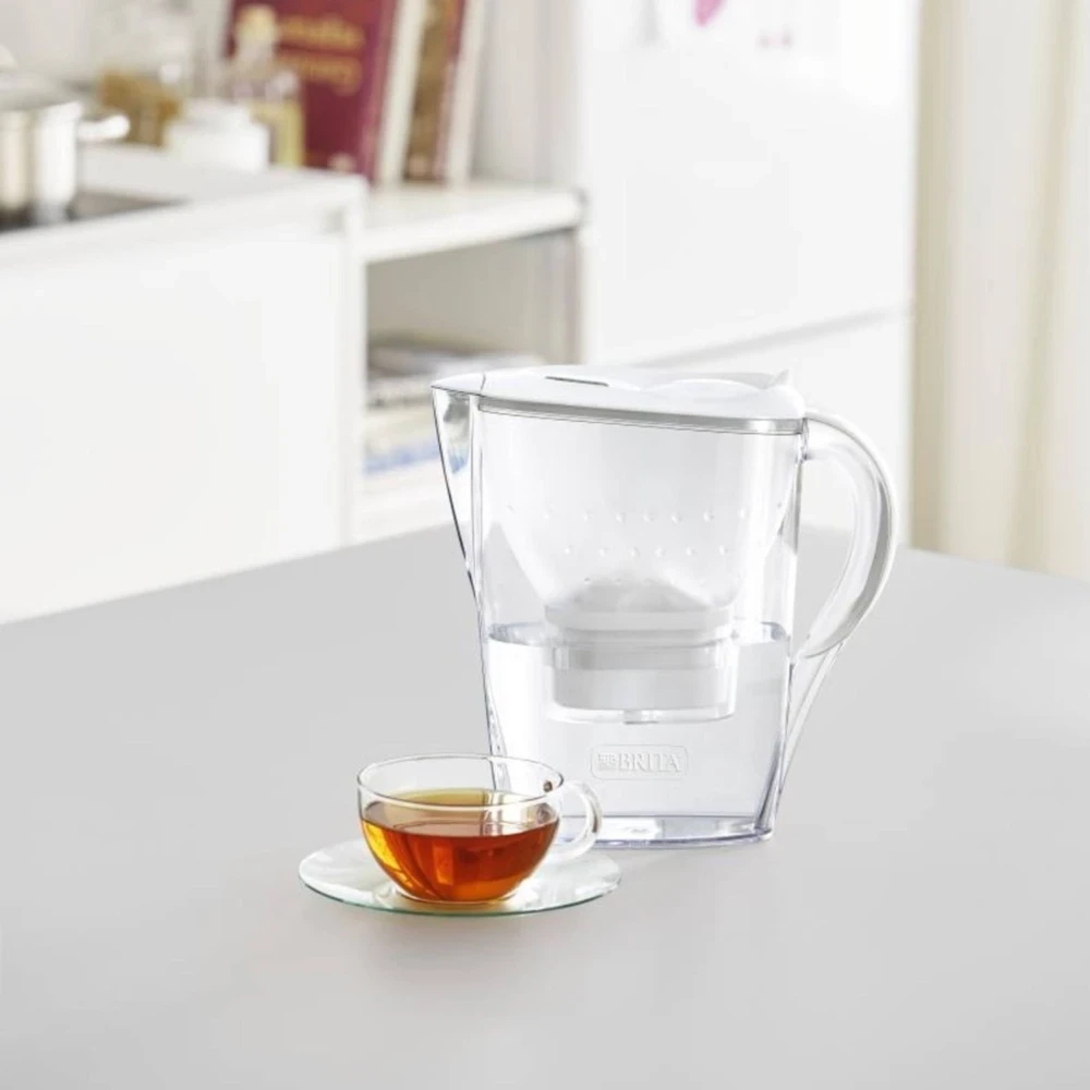 BRITA MARELLA XL vandens filtravimo indas, 3,5l, baltos spalvos + 3 filtrai