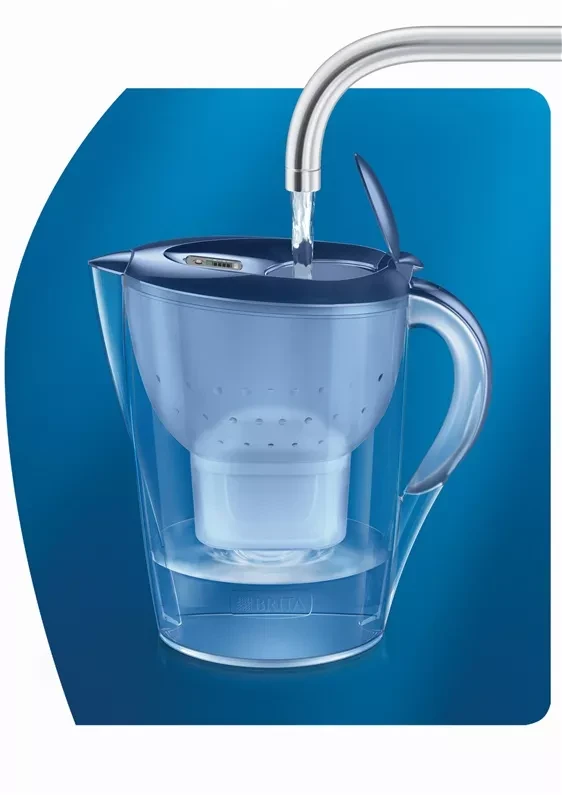 BRITA MARELLA XL vandens filtravimo indas, 3,5l, mėlynos spalvos + 2 filtrai