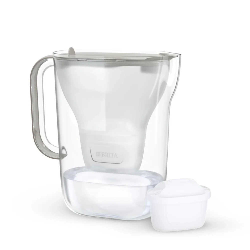 Vandens filtravimo ąsotis BRITA Style Essential 2.4L, smėlio spalvos su 2x MAXTRA PRO filtrais +DOVANA Brita gertuvė