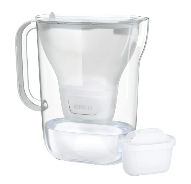 BRITA STYLE ESSENTIAL vandens filtravimo indas, 2,4l, baltos spalvos +DOVANA Brita gertuvė