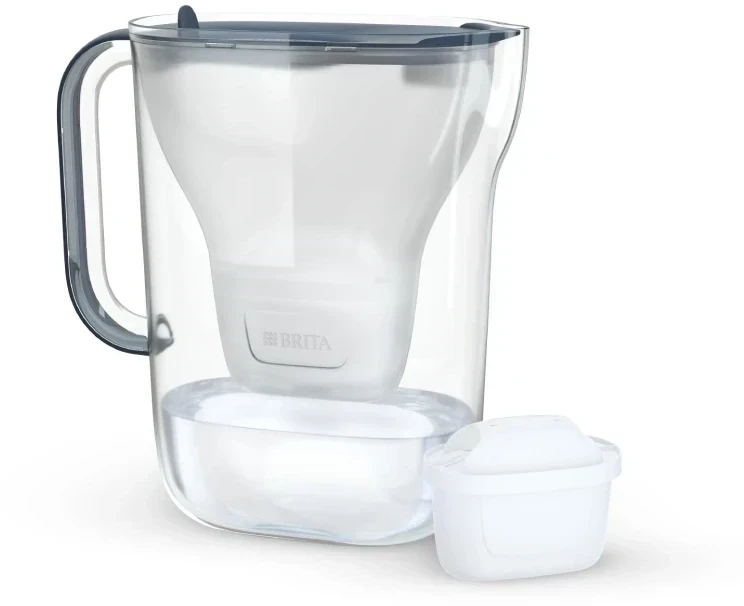 BRITA STYLE ESSENTIAL vandens filtravimo indas, 2,4l, mėlynos spalvos +DOVANA Brita gertuvė