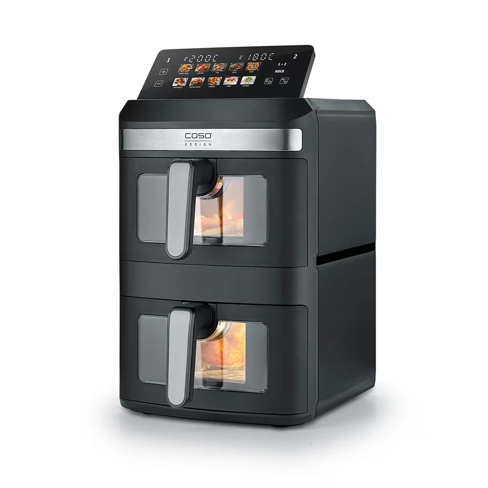 Karšto oro gruzdintuvė Caso AirFry DuoTower, 2 x 6,2 l