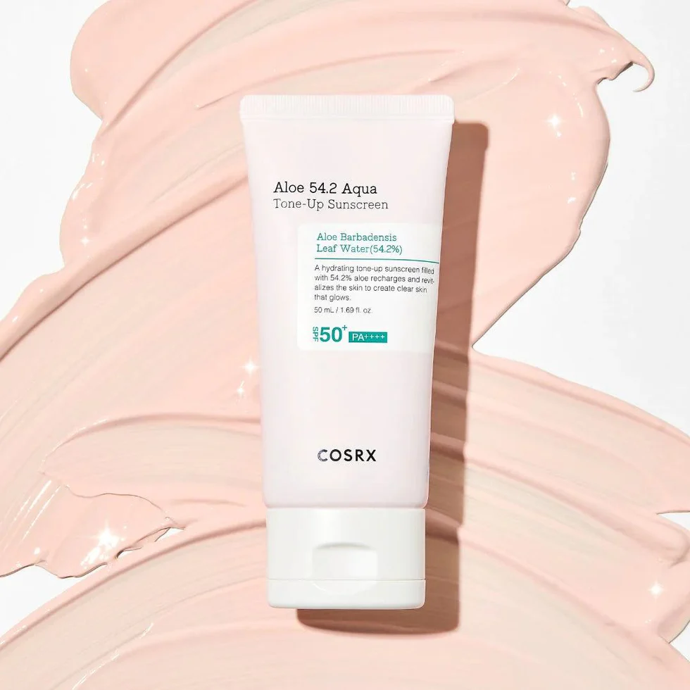 Cosrx Aloe 54.2 Aqua tone-up apsauga nuo saulės su SPF50+ 50ml aprašymas - Prekės nuotrauka
