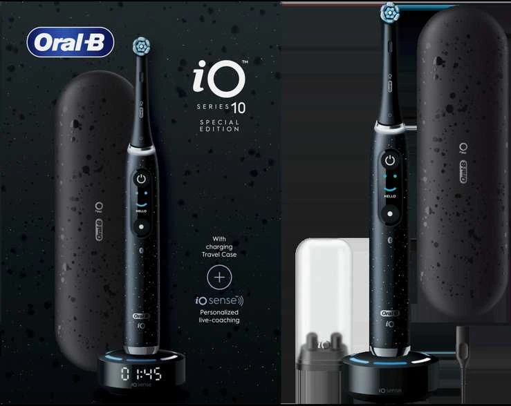 Elektrinis dantų šepetėlis Oral-B iO10 iOM10.1B4.2AD, Juodas