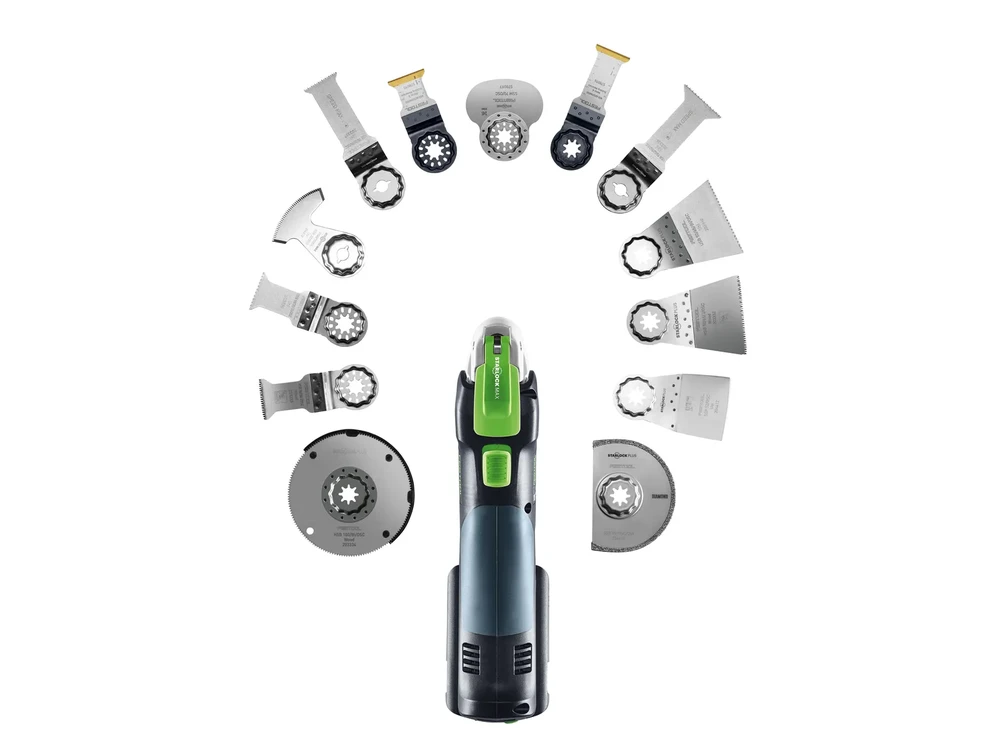 Daugiafunkcinis įrankis Festool OSC 18 E-Basic-Set VECTURO; 18 V; (be akumuliatoriaus ir pakrovėjo)
