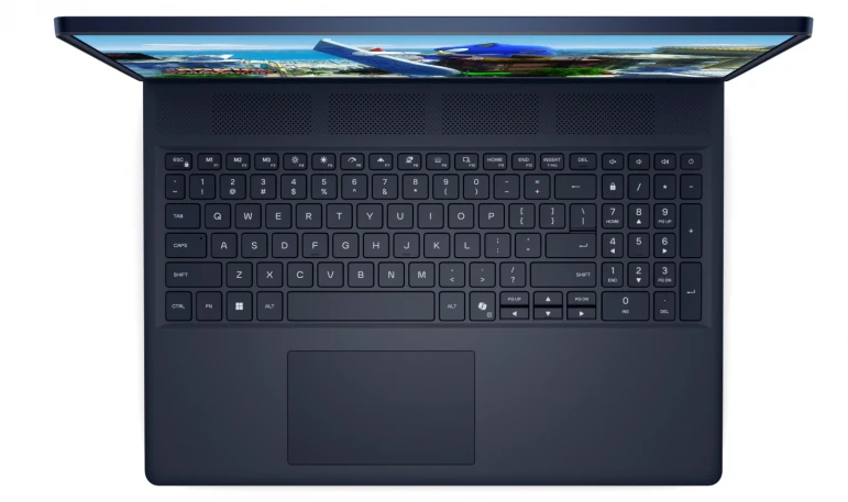 Alienware 16 Aurora mėlynas korpusas su klaviatūra