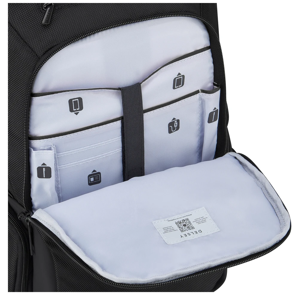 DELSEY PARIS Parvis Plus kuprinė nešiojamajam kompiuteriui, 13,3", 15 l, juoda