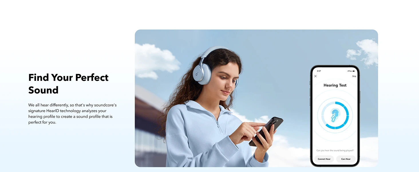 Ausinės Anker Soundcore Space One, Mėlynos spalvos aprašymas - Prekės nuotrauka