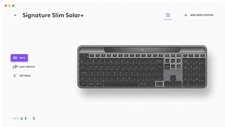 Belaidė klaviatūra Logitech Signature Slim Solar+ K980s, grafito spalvos, 920-013764 aprašymas - Prekės nuotrauka
